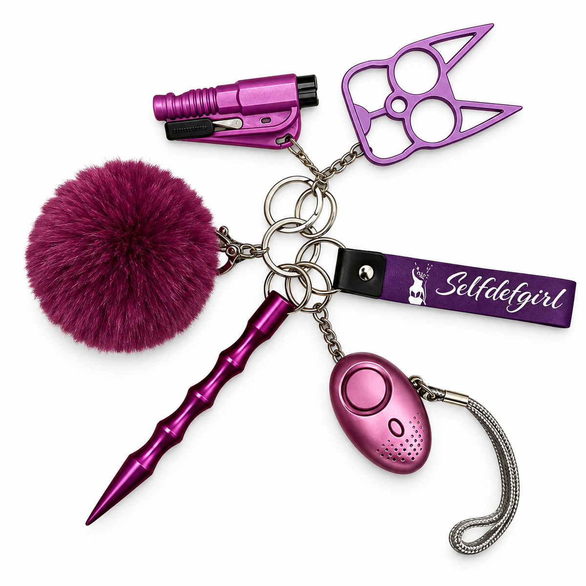 Porte clé anti agression selfdefgirl 7 couleurs disponibles