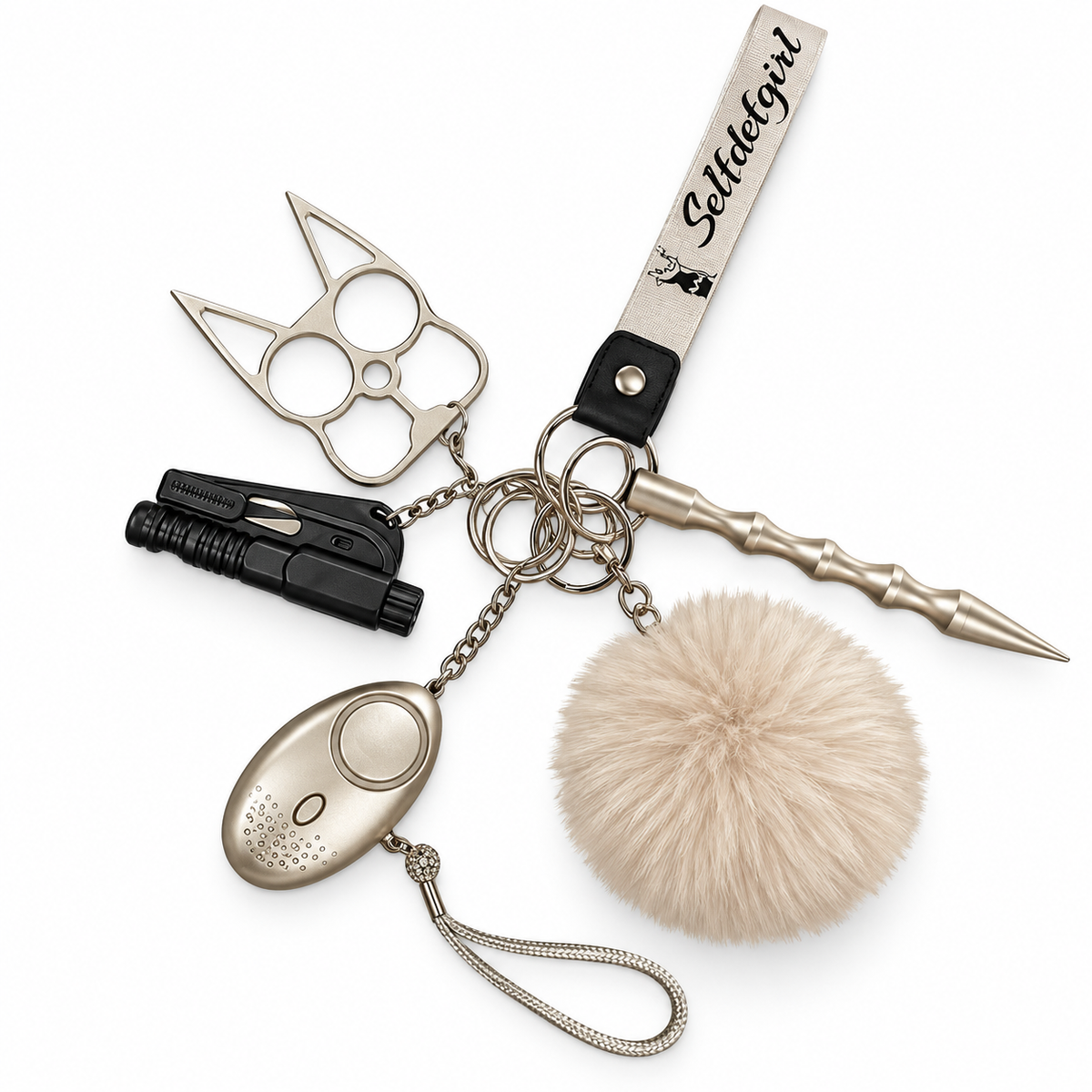 Porte clé anti agression selfdefgirl 7 couleurs disponibles
